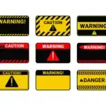 Warning-Stickers